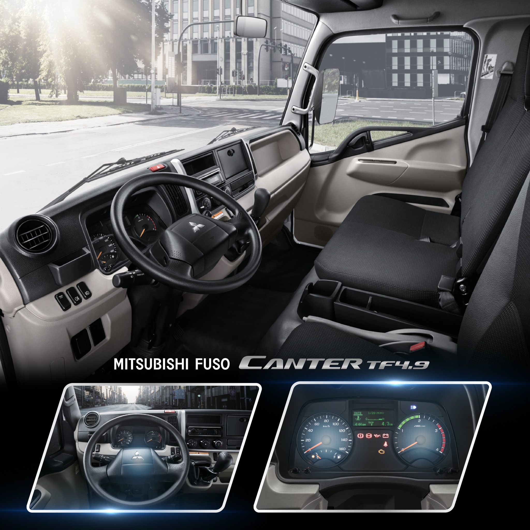 Xe Tải Fuso Canter TF4.9 Thùng Kín Xe Tải Fuso Canter TF4.9 Thùng Kín