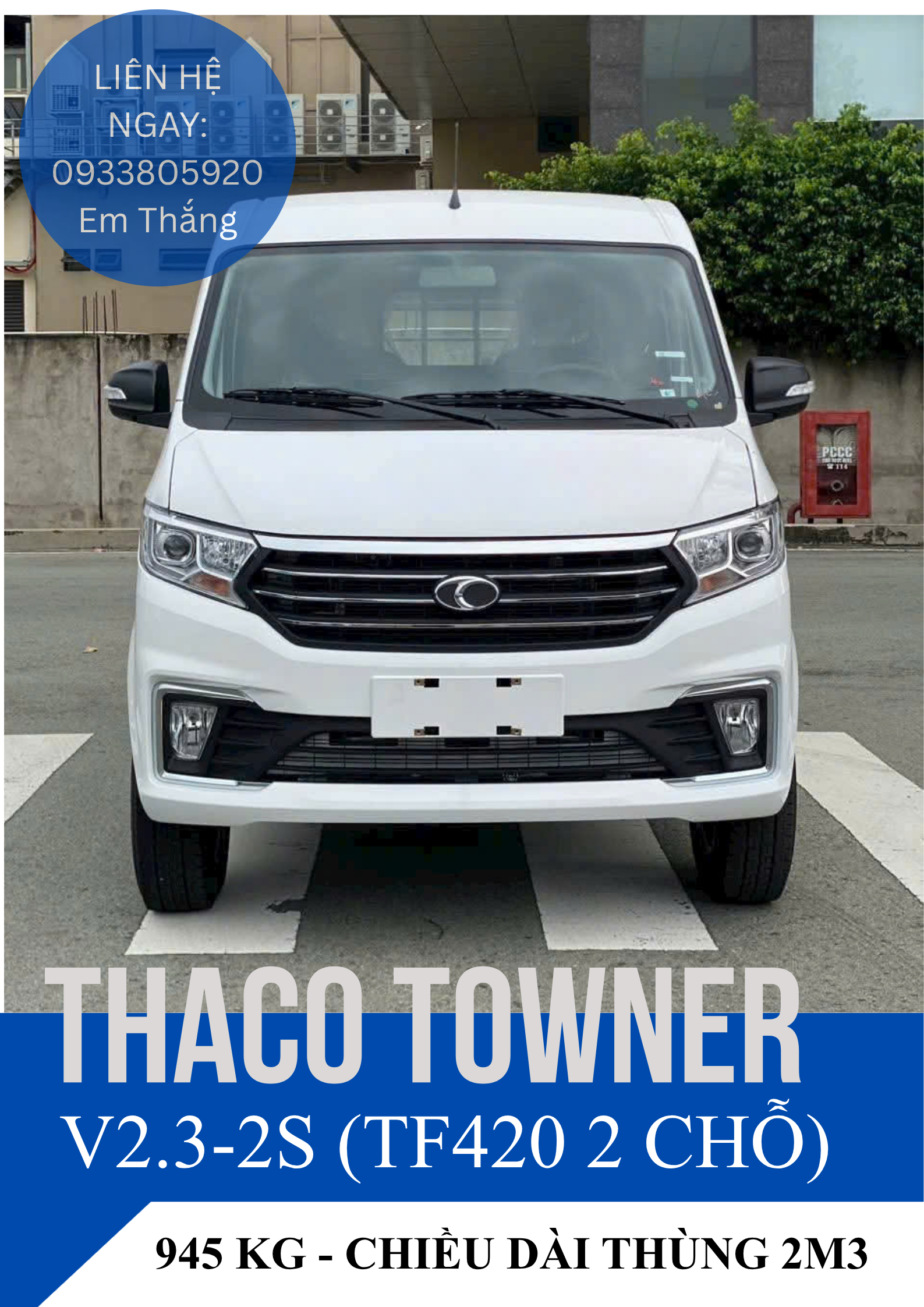 Xe Tải Van Thaco TOWNER V2.3-2S (TF420 2 Chỗ)